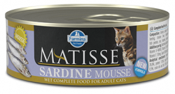 FARMINA MATISSE SARDINE MOUSSE (85 г) мусс с сардинами для взр. кошек АКЦИЯ - фото