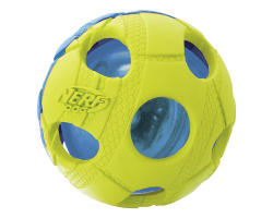 NERF Мяч светящийся (6 см, синий/зеленый)  - фото