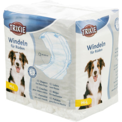 TRIXIE Diapers for Male Dogs Подгузники-пояс для кобелей, размер M-L (12 шт) - фото