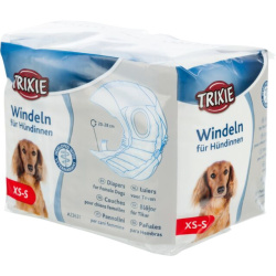 TRIXIE Dog Diapers Подгузники для собак, размер XS-S (12 шт) - фото