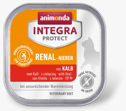 ANIMONDA INTEGRA Protect Cat Nieren / Renal (100 г) для кошек при заболеваниях почек, с телятиной - фото