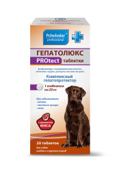 ГЕПАТОЛЮКС PROtect Таблетки для средних и крупных собак (20 шт) Пчелодар - фото