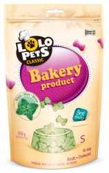 LOLO PETS Печенье для собак - косточки мятные, размер S (дойпак 350 г) - фото