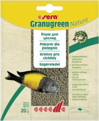 SERA Granugreen (саше 20 г) корм для растительноядных цихлид - фото