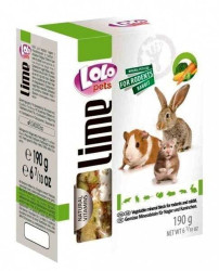 LOLO PETS Lime Ford  Rodents (190 г) Мел для грызунов с овощами XL - фото