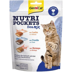 GIMCAT Nutri Pockets Sea Mix (150 г) лакомство для кошек - фото
