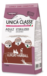 UNICA CLASSE Adult Sterilized LUXURI HAIRBALL (1 кг на развес) для стер. кошек, ягненок - фото