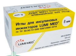 Игла LIMU MED 30G для инсулиновой шприц-ручки для кошек (0.3 мм х 8 мм) 1 шт - фото