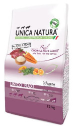 UNICA Dog Natura Unico MAXI Boar (2,5 кг) для собак всех возрастов - кабан, рис, морковь - фото