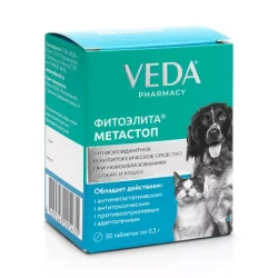 МЕТАСТОП ФИТОЭЛИТА для собак и кошек (50 таб) Veda - фото
