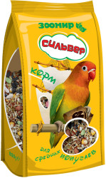 СИЛЬВЕР Корм для средних попугаев (800 г) Зоомир - фото