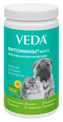 ФИТОМИНЫ ФОРТЕ противоаллергические собакам и кошкам (100 г / 200 шт) Veda - фото