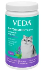 ФИТОМИНЫ ФОРТЕ для зубов и костей кошкам (100 г / 200 шт) Veda - фото