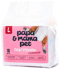 PAPA-MAMA PET Подгузники для питомцев L (6-17 кг, 10 шт) - фото