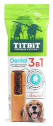 TiTBiT DENTAL 3в1 с облепихой для собак мелких и средних пород (110 г) - фото