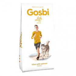 GOSBI LIFE VITAL WITH SALMON MAXI (12 кг) с лососем, для взрослых собак крупных пород - фото