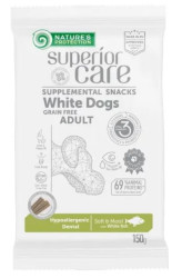 NP Lifestyle GF White Dogs Hypoallergenic & Dental (150 г) Беззерновое лакомство с белой рыбой для взрослых собак - фото