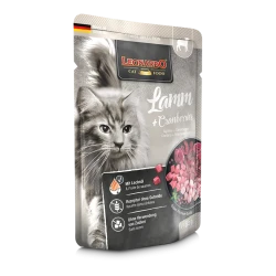 LEONARDO Lamb & Cranberries (пауч 85 г) ягненок и клюква для взрослых кошек - фото