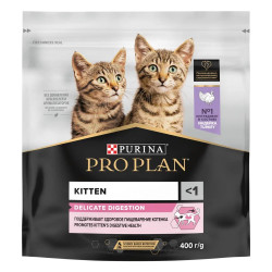 PRO PLAN DELICATE DIGESTION KITTEN (400 г) с индейкой для котят с чувствительным пищеварением - фото