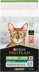 PRO PLAN Sterilised Adult RENAL PLUS (1,5 кг) с лососем для стерилизованных кошек - фото