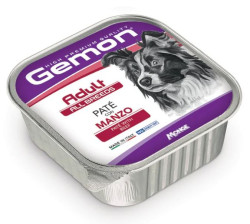 GEMON DOG Adult Pate with beef (лоток 150 г) паштет с говядиной для собак - фото