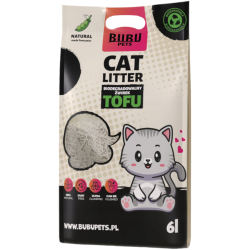 BUBU Pets Tofu Original Наполнитель тофу натуральный (2,5 кг / 6 л) - фото