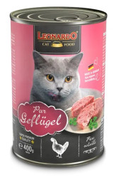 LEONARDO PURE POULTRY (400 г) с домашней птицей, для взрослых кошек - фото