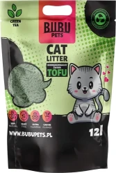 BUBU Pets Tofu Green tea Наполнитель тофу зеленый чай (5 кг / 12 л) - фото