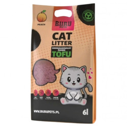 BUBU Pets Tofu Lavender Наполнитель тофу персик (2,5 кг / 6 л) - фото