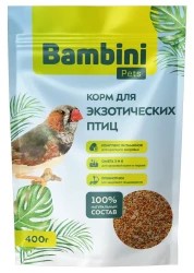 BAMBINI Pets Корм для экзотических птиц (400 г) - фото