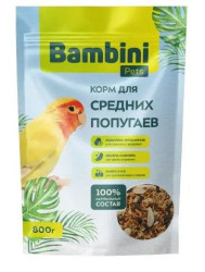 BAMBINI Pets Корм для средних попугаев (800 г) - фото