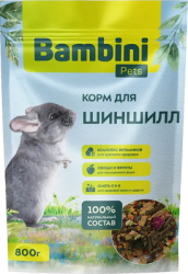 BAMBINI Pets Корм для шиншилл (800 г) - фото