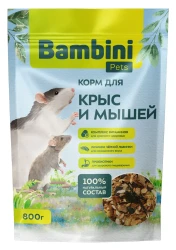 BAMBINI Pets Корм для крыс и мышей (800 г) - фото