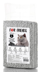 FOR FRIENDS Tofu Charcoal (6 л) Наполнитель комкующийся с углем - фото