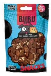 BUBU Pets Косточки из кролика и трески, мягкие (100 г)  - фото