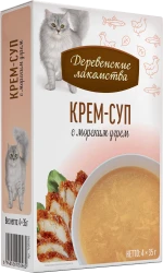 КРЕМ-СУП с морским угрём для кошек (упаковка 4 шт х 35 г) - фото