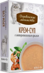 КРЕМ-СУП с антарктическим крилем для кошек (упаковка 4 шт х 35 г) - фото