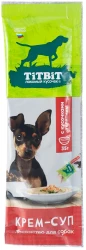 TiTBiT Крем-суп для собак с кусочками телятины (35 г) - фото
