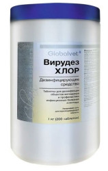 ВИРУДЕЗ  ХЛОР Дезинфицирующее средство (1 кг, 300 таблеток) Globalvet - фото