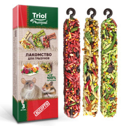 TRIOL Original для грызунов лакомство АССОРТИ (упаковка 3 шт) - фото