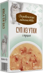 СУП из утки с тунцом для кошек (упаковка 4 шт х 35 г) - фото