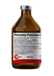 РИНГЕРА-ЛОККА раствор для инъекций (100 мл) Bionit (Натрия хлорид + калия хлорид + кальция хлорид +натрия гидрокарбонат + декстроза) - фото