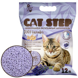 CAT STEP Tofu Lavender Наполнитель растительный комкующийся (12 л) - фото