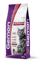GEMON CAT STERILIZED BEEF (2 кг) с говядиной и рисом для стерилизованных кошек - фото