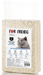 FOR FRIENDS Tofu Natural (6 л) Наполнитель комкующийся, зеленый чай - фото