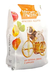 ВАКА High Quality МИЛЫЙ ГРЫЗУН (200 г) фруктовое ассорти для морских свинок и шиншилл - фото