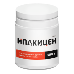 ИПАКИЦЕН Нефропротектор для собак и кошек (180 г) Api (кальция карбонат + хитозан)  - фото