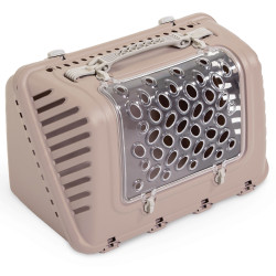 MPS P-BAG W Переноска пластиковая с плечевым ремнем, пудровая (44,5 х 26,5 х h28 см) - фото