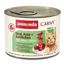 ANIMONDA CARNY® Adult (200 г) с говядиной, индейкой и кроликом - фото