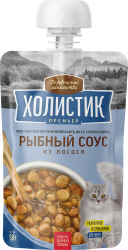 ХОЛИСТИК Премьер - Рыбный соус из лосося для кошек (90 г) - фото